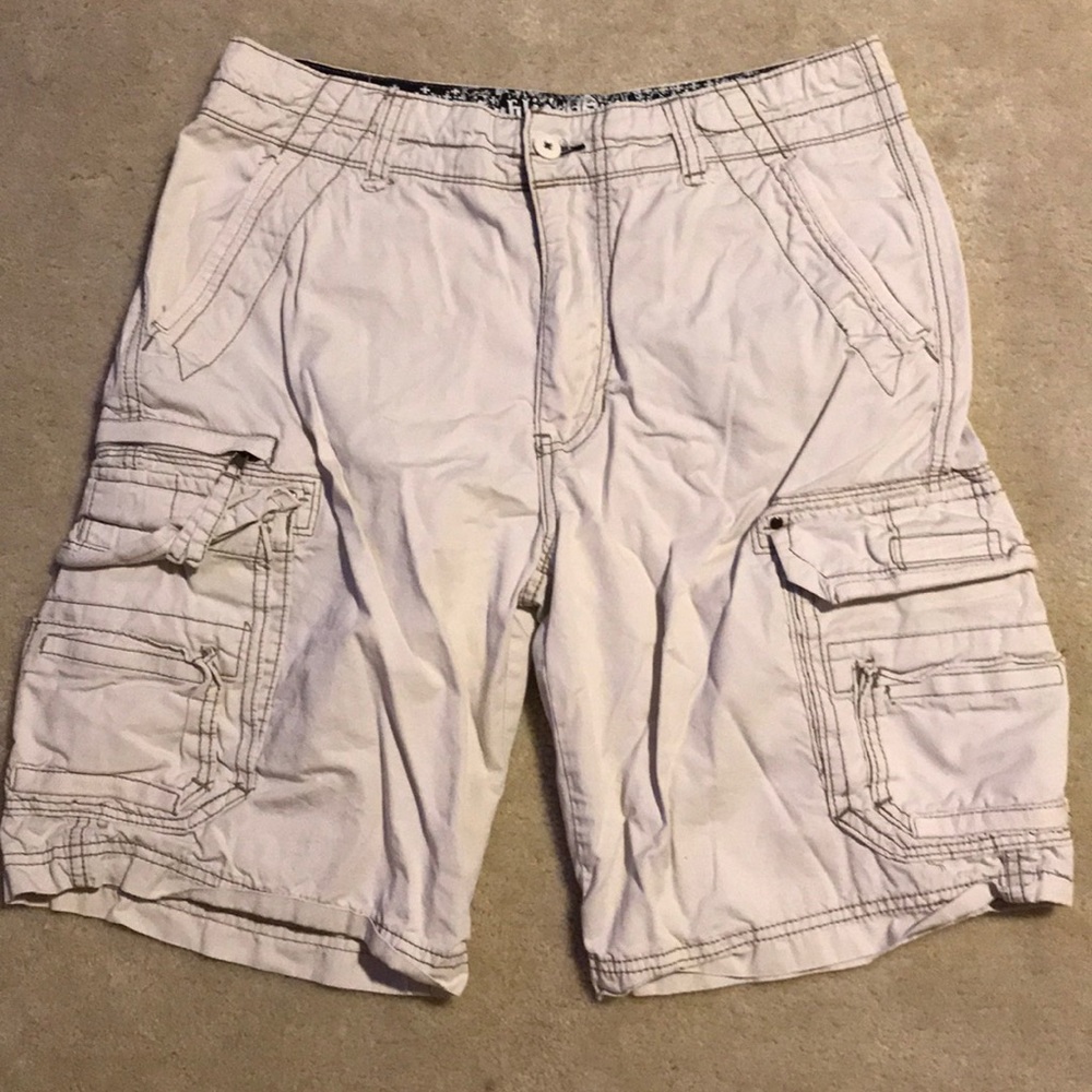 Public Opinion khaki cargo shorts